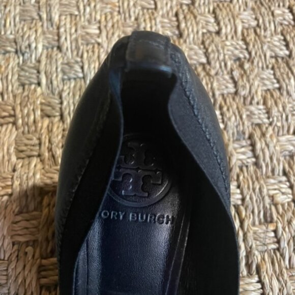 Tory Burch Caroline 2 wedge ballet on black nappa - Picture 8 of 8